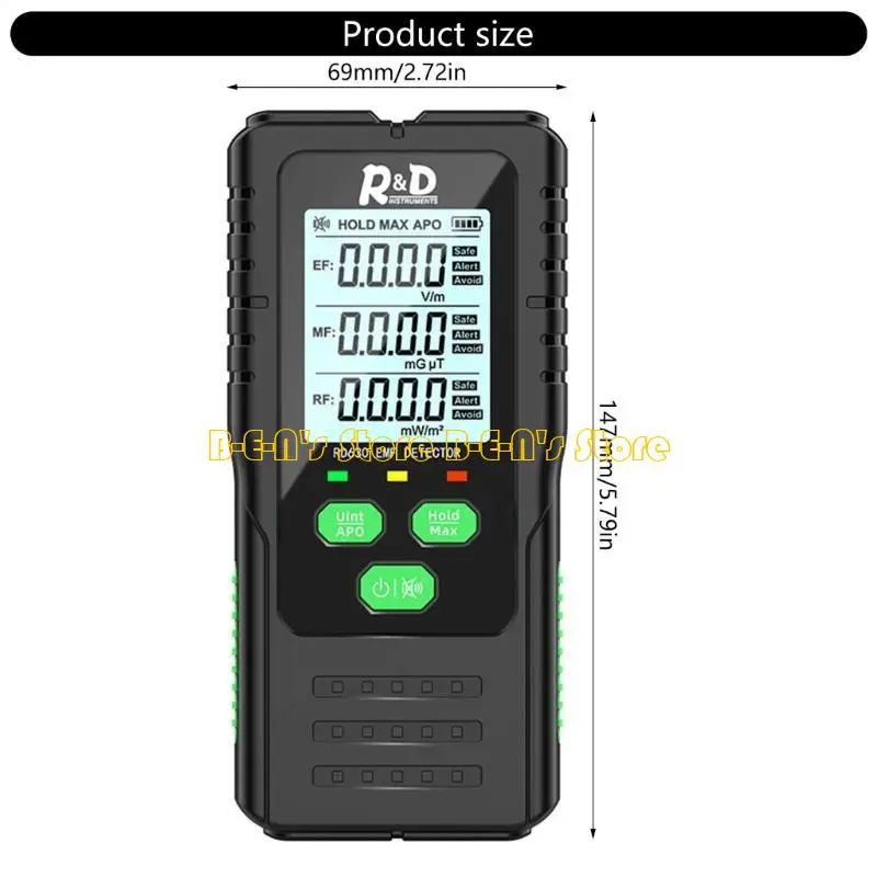 Y1AD 전자기 방사선 검출기 휴대용 방사선 리더 방사선 측정기