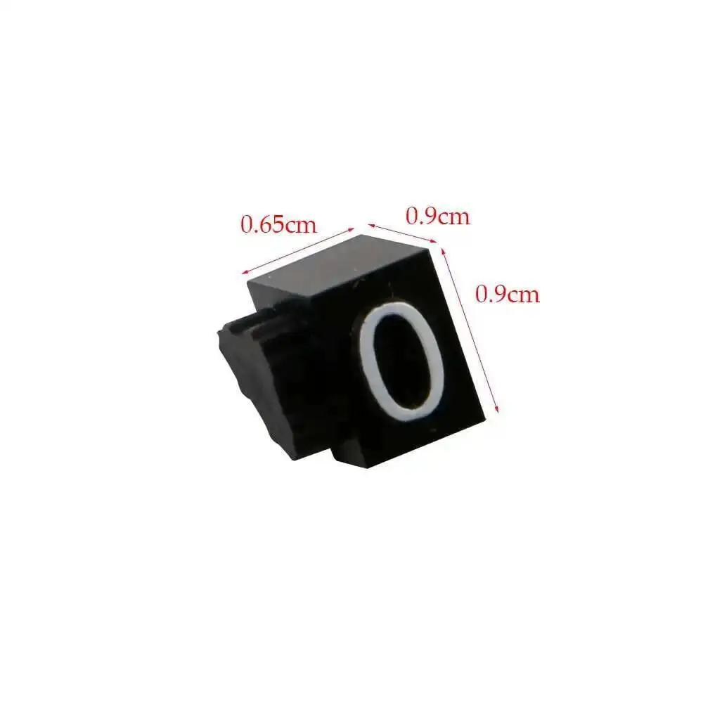 50 Stück 9 x 6 mm 3D-Kombinations-Preisschilder aus Kunststoff, Schmuck-Preisschilder, Würfel für Ringe, Halsketten, Ohrringe – Detail 1