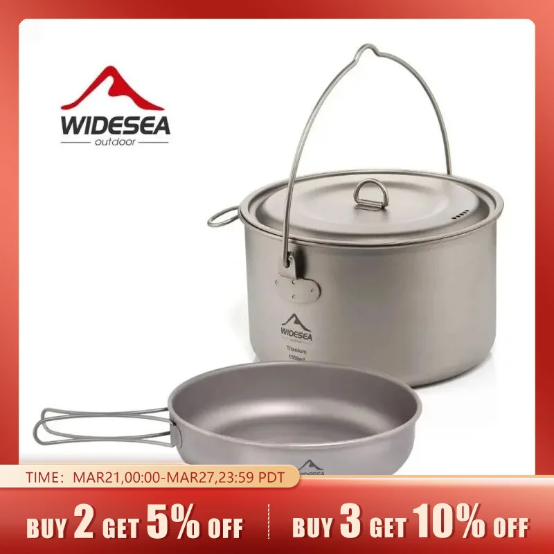 401136-0613c2.jpg Widesea Camping Tableware Titanium Cookware Set Tourism Cauldron Outdoor Cooking Pot Frying Pan Picnic Kitchen Hiking Camping Tableware Titanium Cookware Set Tourism Cauldron Outdoor Cooking Pot Frying Pan Picnic Kitchen Hiking Trekking Mallzona