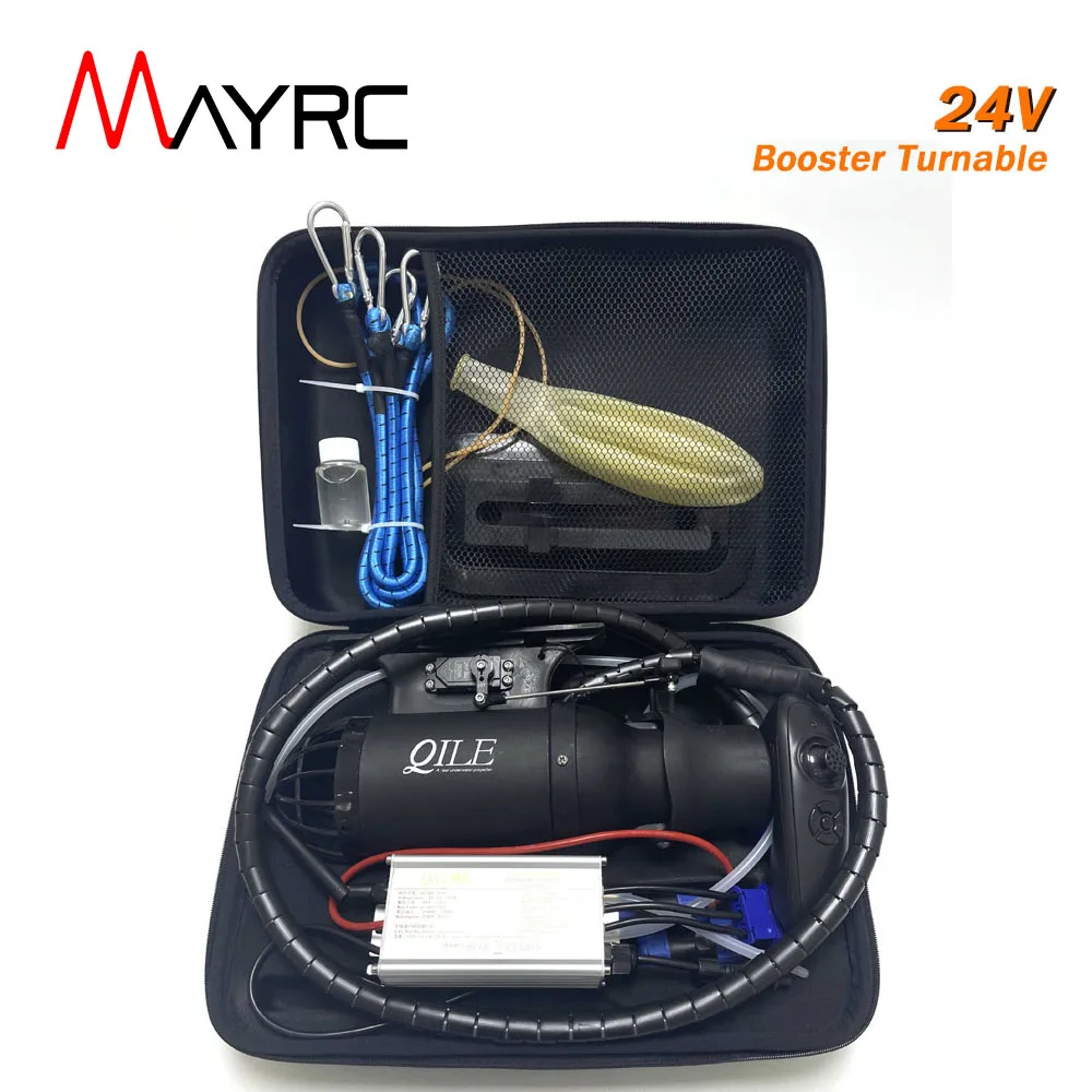 Mayrc 12V-24V Motore Brushless Girevole Subacqueo Booster Propulsore Scooter Per Rov/Auv/Barca Senza Equipaggio E Fin Sup Kayak