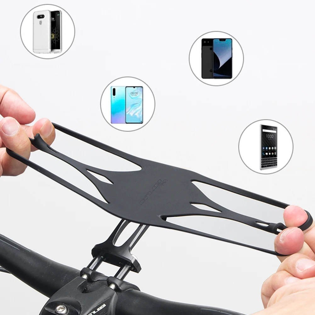 Silicone Bicycle Phone Holder Universal Motorcycle Mobile Phone Support Bike Handlebar Phone Mount Bicycle Accessories