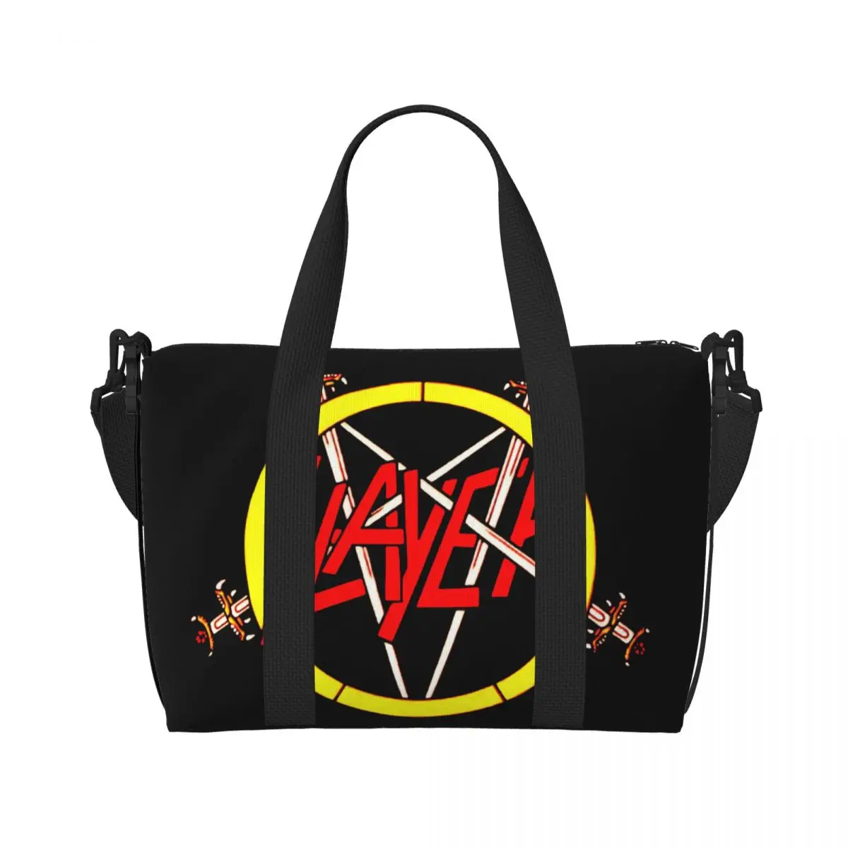 S-slayers Tote Bag Women Large Capacity Heavy Metal Rock Gym Beach Shoulder Travel Bag