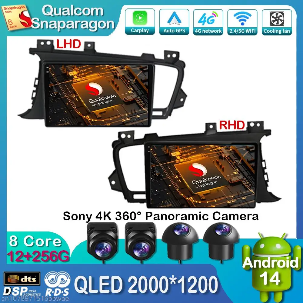 Android14WirelessCarplayAutoperKiaK5Optima20112015autoradio