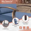Aluminum Patio Furniture Set 10-Seat Modern Metal Outdoor Conversation Sets W/45in Propane Fire Pit Table 3