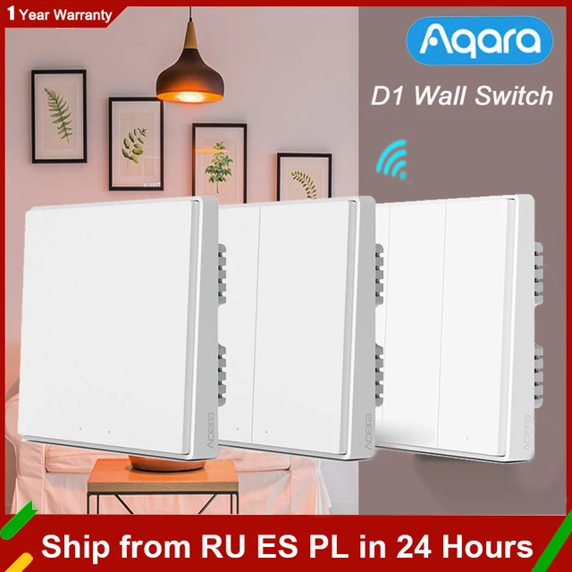 Aqara Smart Wall Switch E1 ZigBee 3.0 Smart Home Wireless Key Light Switch  Fire Wire With NO Neutral For Xiaomi Mi Home Homekit - AliExpress