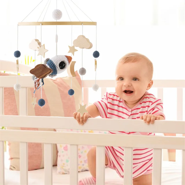 Mobile Bed Bell Holder Bébé: Baby Musical Crib Support de Cloche