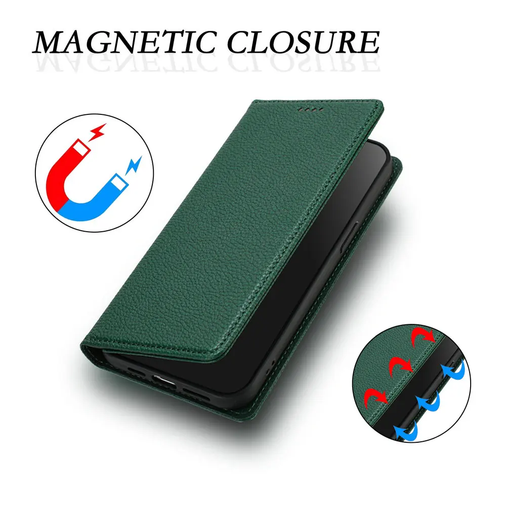 Leather Flip Case with Card Holder for Motorola Moto G Series
