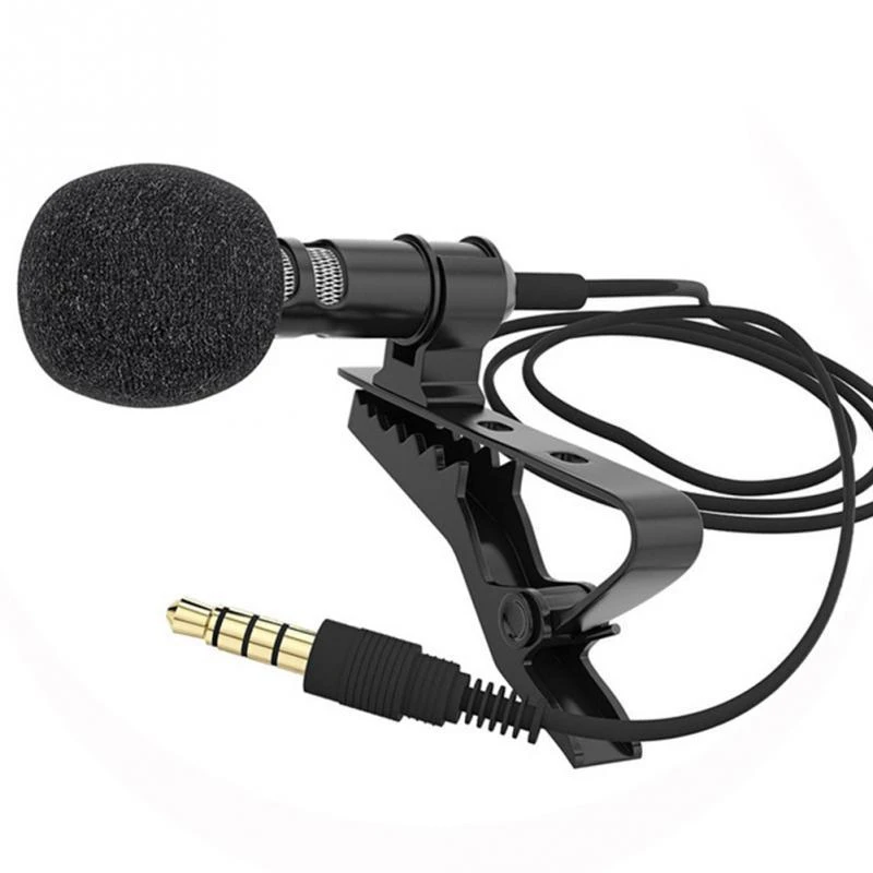 Lavalier Mobile Phone Microphone Mini Recording Karaoke Small Microphone With 3.5 Audio Cable For Interview Conference gaming mic