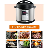 Electric Pressure Cooker 6.3 Quarts, 24-Hour Preset Timer, Stainless Steel Interior with Safety Features 2