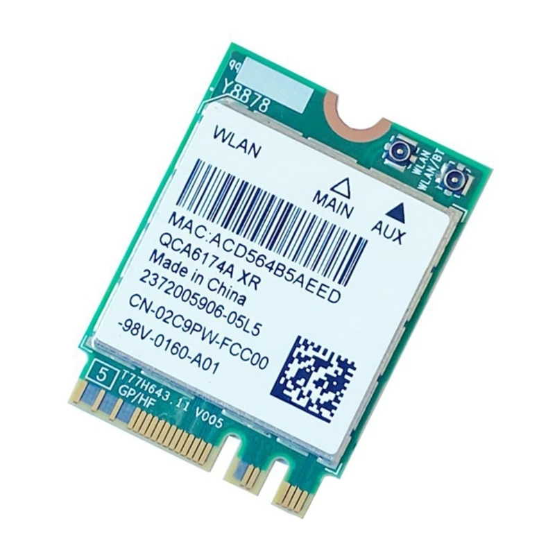 

Dual Band Wireless Card QCNFA364A 802.11ac 867Mbps Wifi 4.1 Dropship