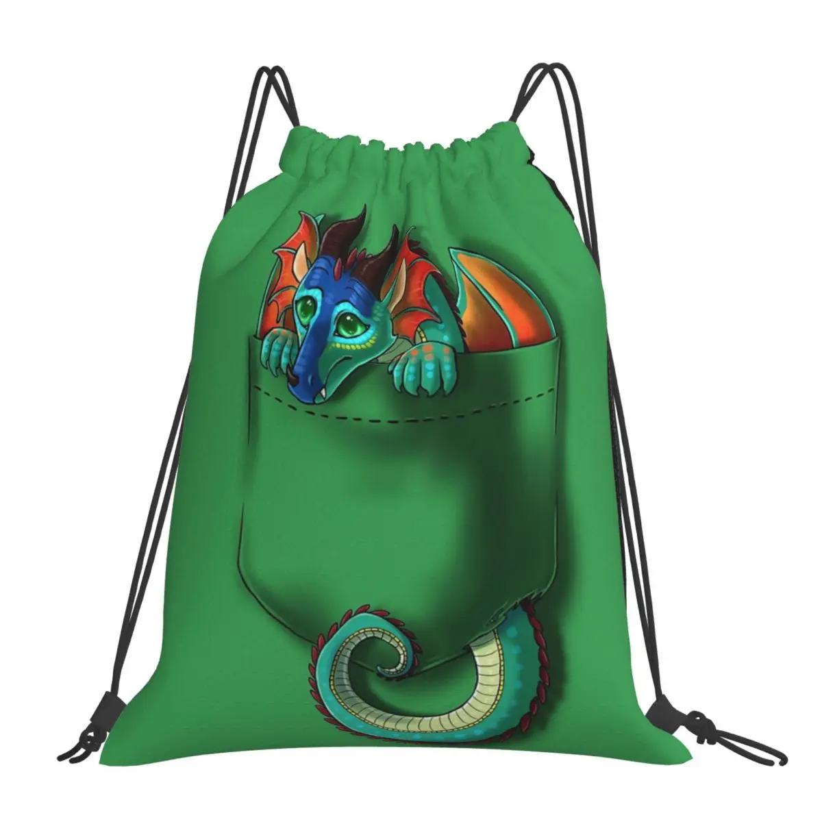 

Wings Of Fire - Pocket Glory Dragon Backpack Portable Drawstring Bag Drawstring Bundle Pocket Storage Bag BookBag For Man Woman