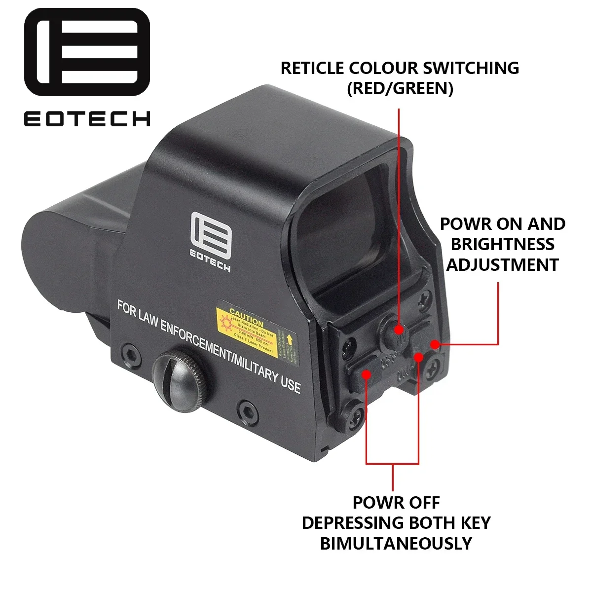 EOTech 551 552 553 558 Red Green Dot Holographic Sight Hunting Red Dot Reflex Sight Airsoft Weapon Riflescope UNITY Fast Mount