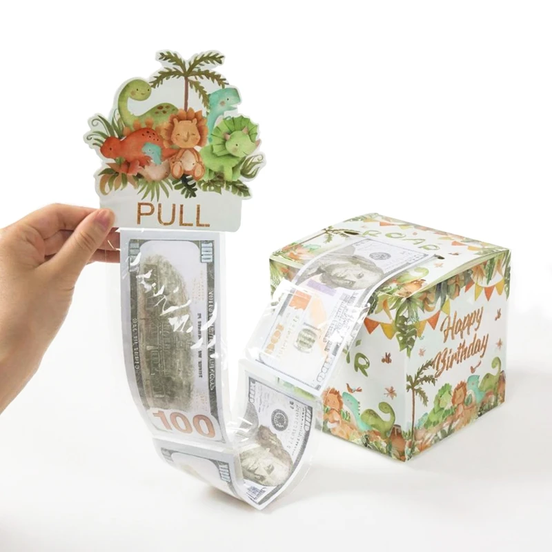 Birthday Money Gift Boxes with Pull-Out Happy Birthday Card, Fun Cash Surprise Packagin... - SKU MGB01127 - UGI Packaging