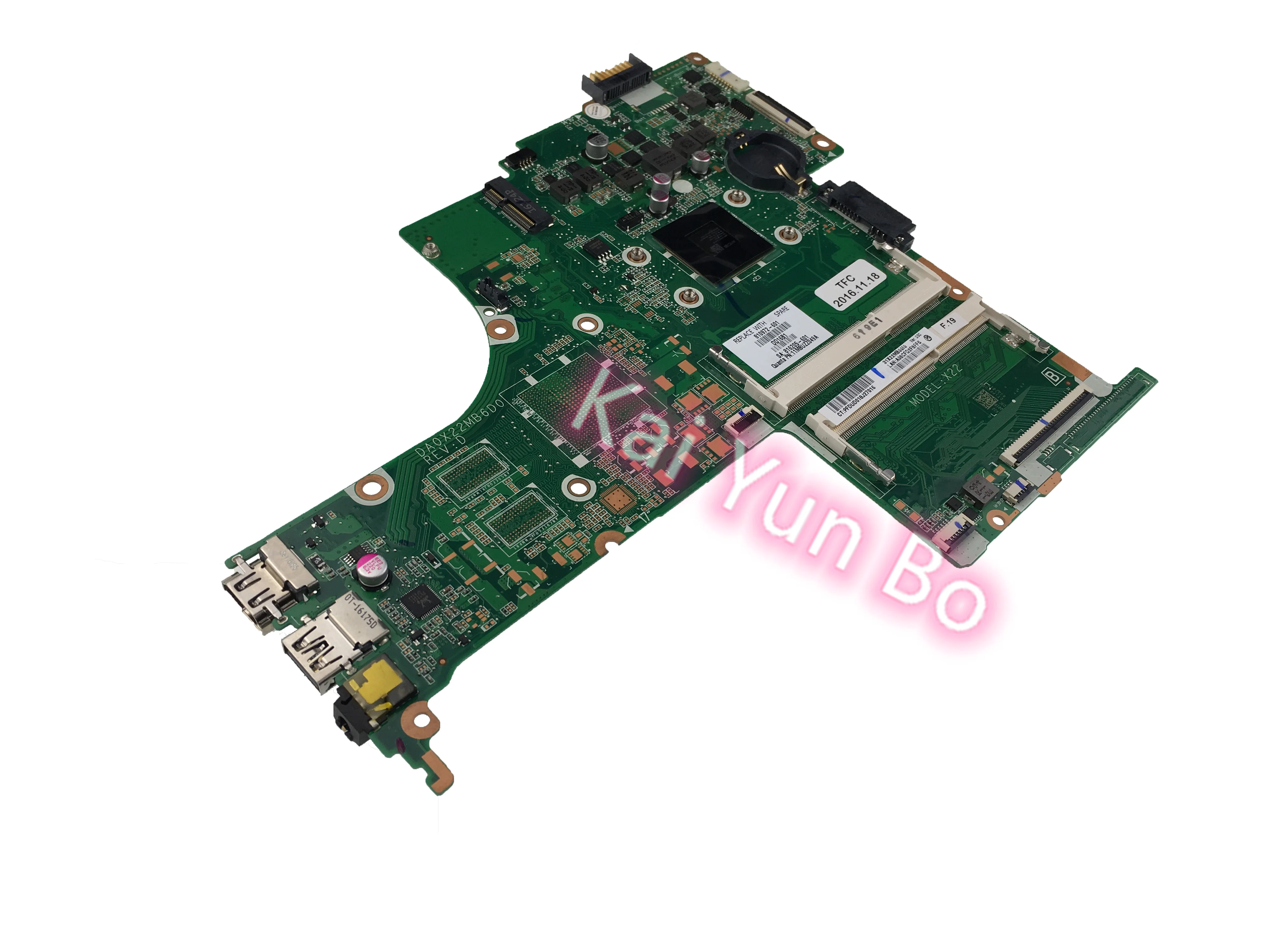 14-AB Laptop Placa-mãe DA0X22MB6D0 X22 com A8-7410 A6 A4 CPU DDR3