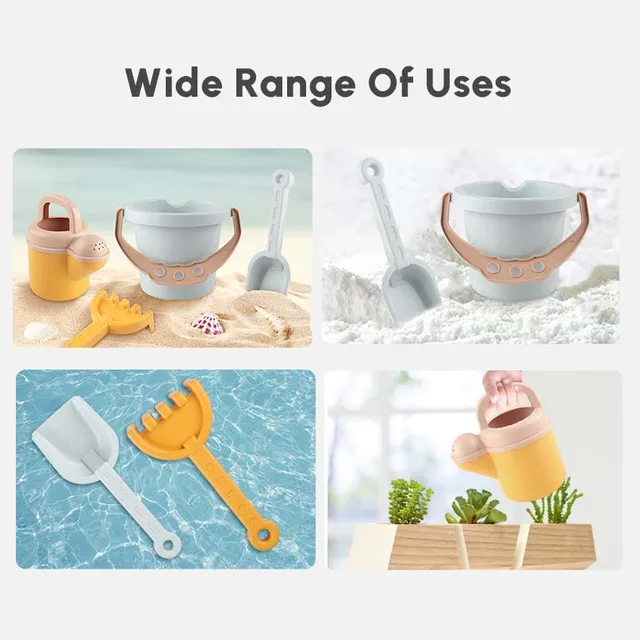 Children Sand Beach Toys Simulation Ice Cream Cake Model Bulldozer Beach Bucket Wheat Straw Summer Seaside Play Sand Water Game 3
