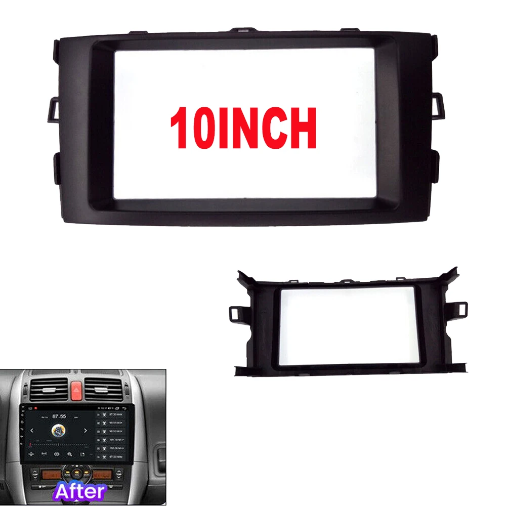 9Inch/10Inch 2 Din Car Fascia Audio Facia Panel Dashboard One Din Car Frame Kits for Toyota Auris Corolla E150 Fielder Sprinter