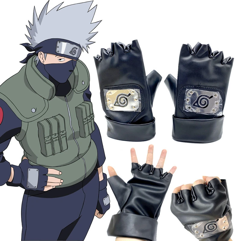 best halloween costumes Anime Ninja Hatake Kakashi Gloves Face Mask Headband Weapon Pack Cosplay Prop Anime Cosplay Costume Accessories Props Halloween funny adult halloween costumes