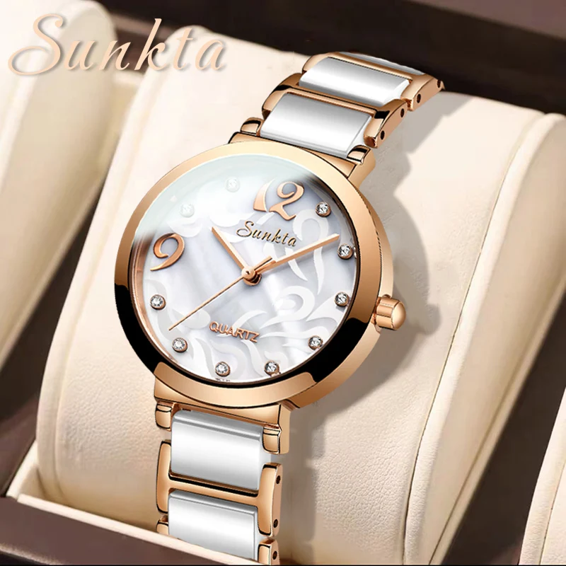 Top Luxury Brand Rose Gold Quartz Women's Watch Ladies Fashion Watch Women Wristwatches Female Clock Relogio Feminino Masculino