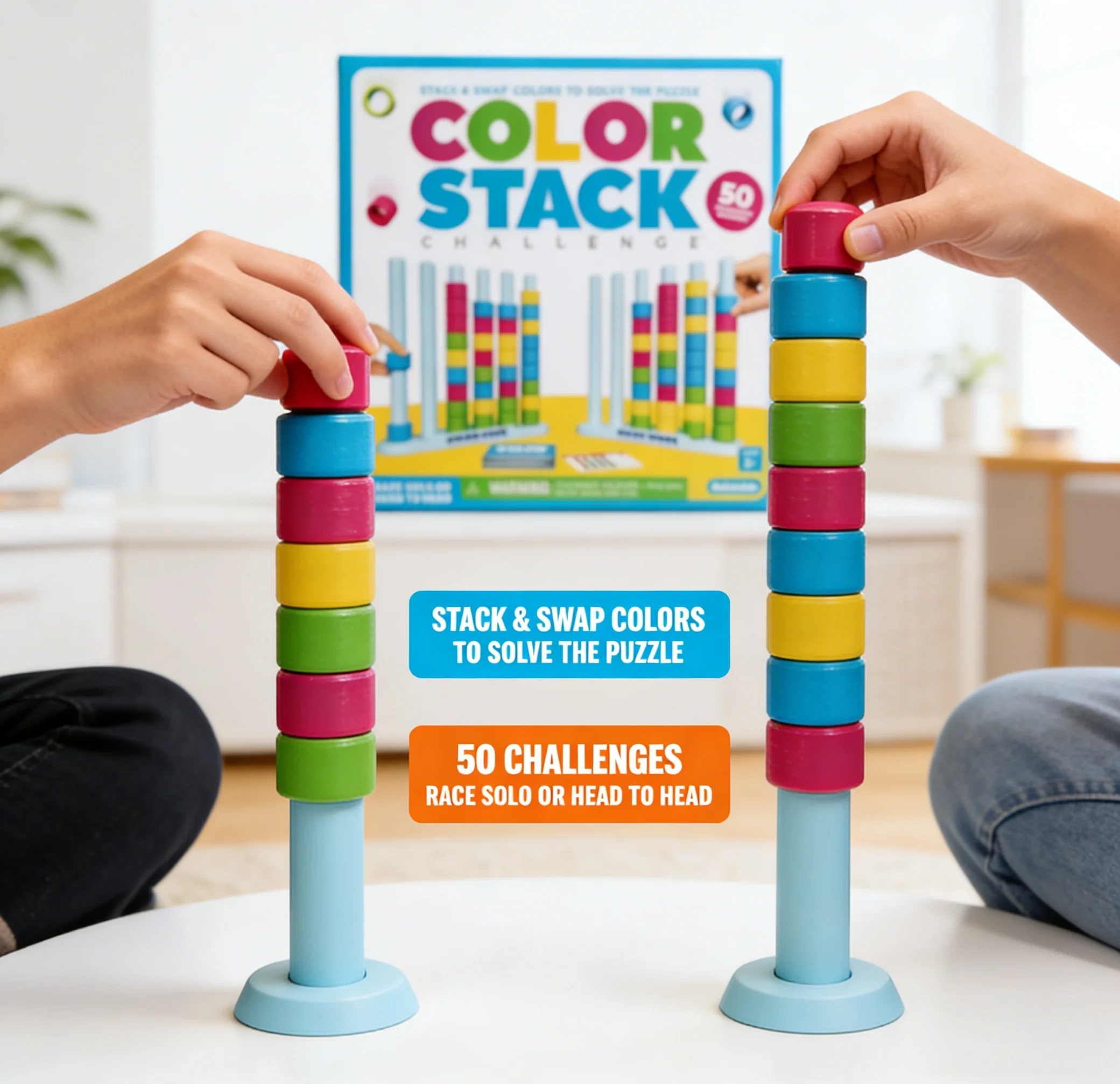 색상 분류 및 논리적 추론 퍼즐 보드 게임으로 논리적 사고력을 훈련합니다. 파티 보드 게임