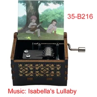 The Promised Neverland Isabella's Lullaby Hand-operated Type Music Box Christmas Birthday Lucky Gift Home Decoration Ornaments 2