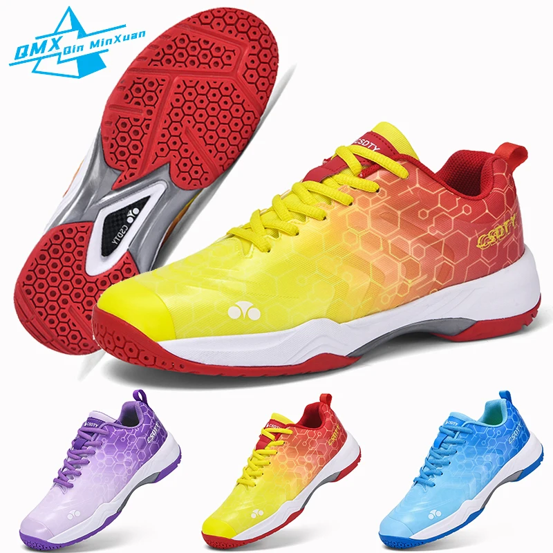 Men Badminton Shoes Couple Multicolor Professional Outdoor Training Breathable Tennis Anti-Slippery Volleyball Fencing Sneakers