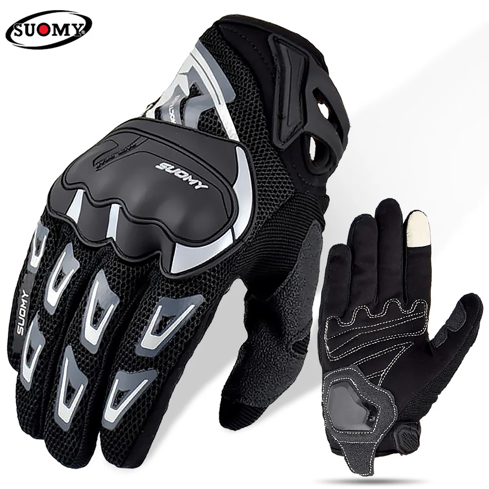 CHCYCLE Motorcycle Gloves For Women Touch Screen Summer Motorbike Dirt Bike Full Finger Gloves Red M - View #12