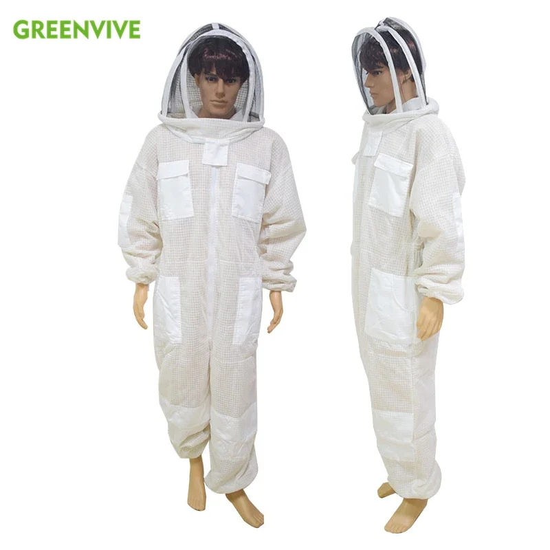 

Max Protect 3-layer Vented Design Professional Bee Suit Design Beekeeping Suit with Veils and Fencing Protected for Beekeeper