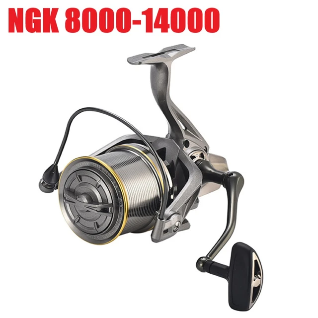 2021 New Fishing Reel Spinning Ngk 8000-14000 Metal Spool Spinning