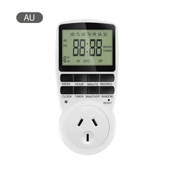 Programmable Digital Timer Switch Outlet - Electronic Kitchen Timer Socket Control (220V) (AU plug)
