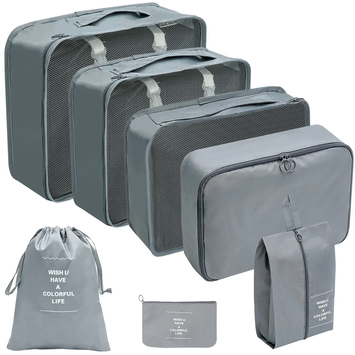 Travel Organizer Set: Packing Cubes and Storage Bags