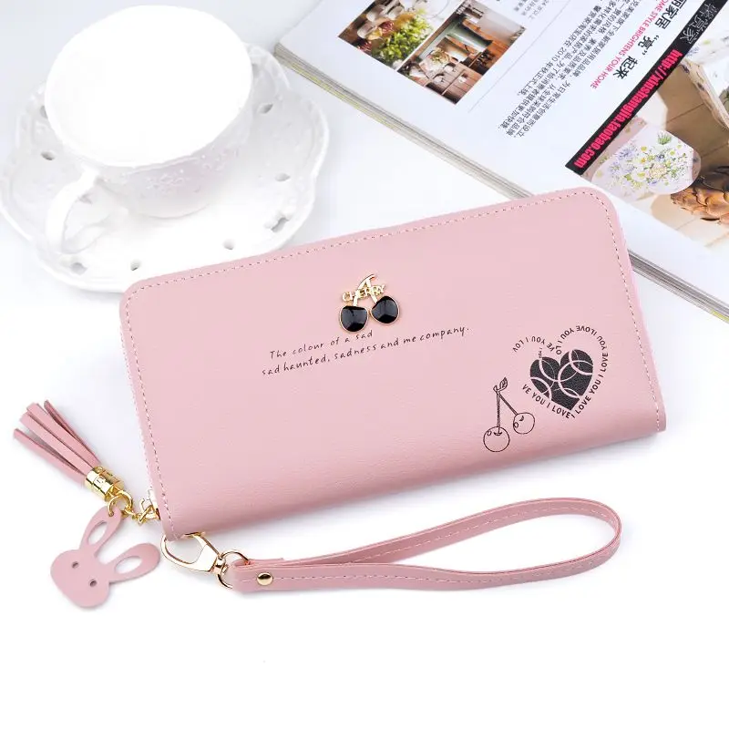 

Korean Fashion Handheld Bag Money Clip Wallet for Women High-capacity Phone Pocket Card Holders Clutch Long Wallet Luxury Wallet