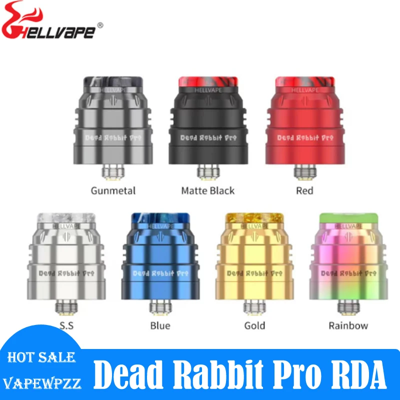 

Новое поступление, атомайзер Hellvape Dead Rabbit Pro, бак с двойной катушкой 24 мм, дрип-тип 810, электронная сигарета, вейп