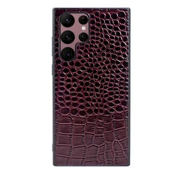 Premium Genuine Leather Phone Case - Elegant and Durable Protection for Galaxy S26 FE (3604 Dark Brown)