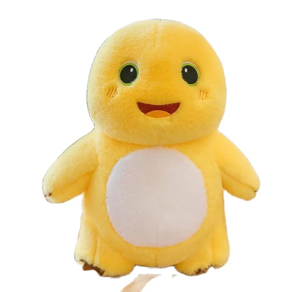 35CM Cute Milk Dragon Plush Toy Yellow Round Head Big Eyes Popular Doll Send Children Color Birthday Gifts