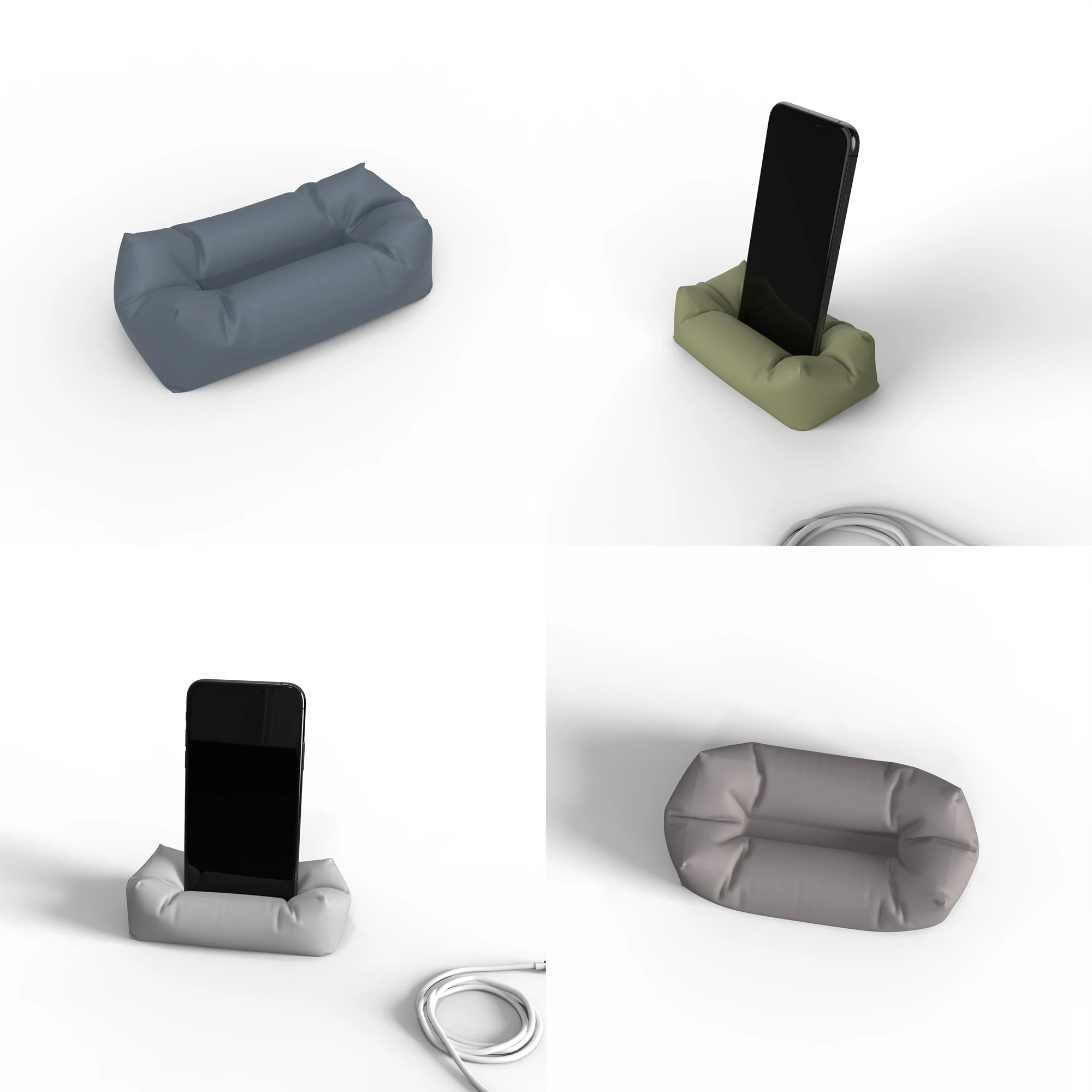 Sofa Design Silicone Molds for Casting Concrete Phone Holder,Mobile Stand Plaster Tray Molds,Gypsum Storage Tray for iPhone