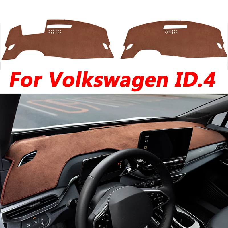 For Volkswagen ID4 VW ID.4 2020 2021 2022 Car Velvet Dashboard Mat Cover Pad Anti-UV Rear Window Sun Shade Panel Carpet