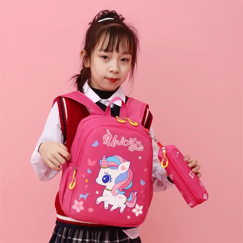 Boys Girls Cute Cartoon Toddler Rucksack Kindergarten Schoolbag Anti-lost Backpacks School Bags - 3