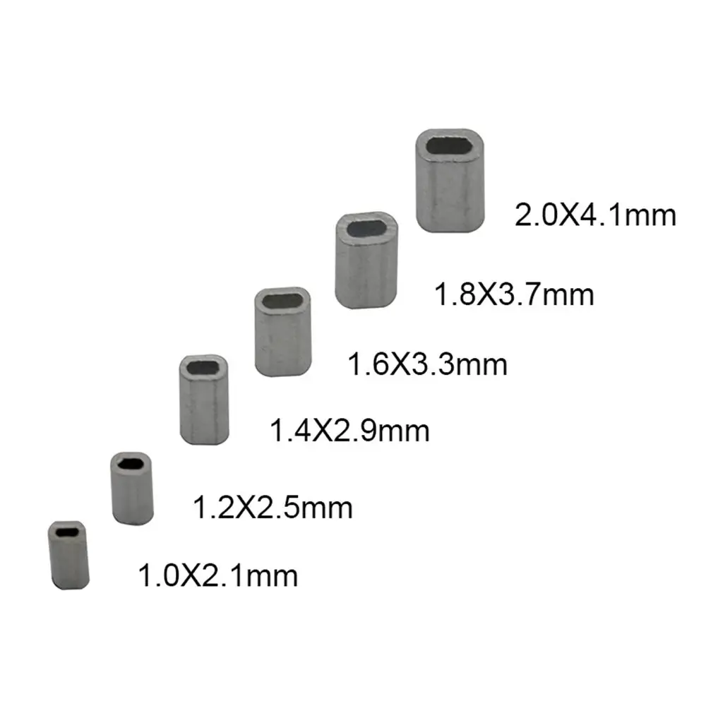 Vissen Mouwen - 100 stks 6 Maten Dubbele Vat Krimp Draad Leader Buis Connector(1.0mm*10mm
