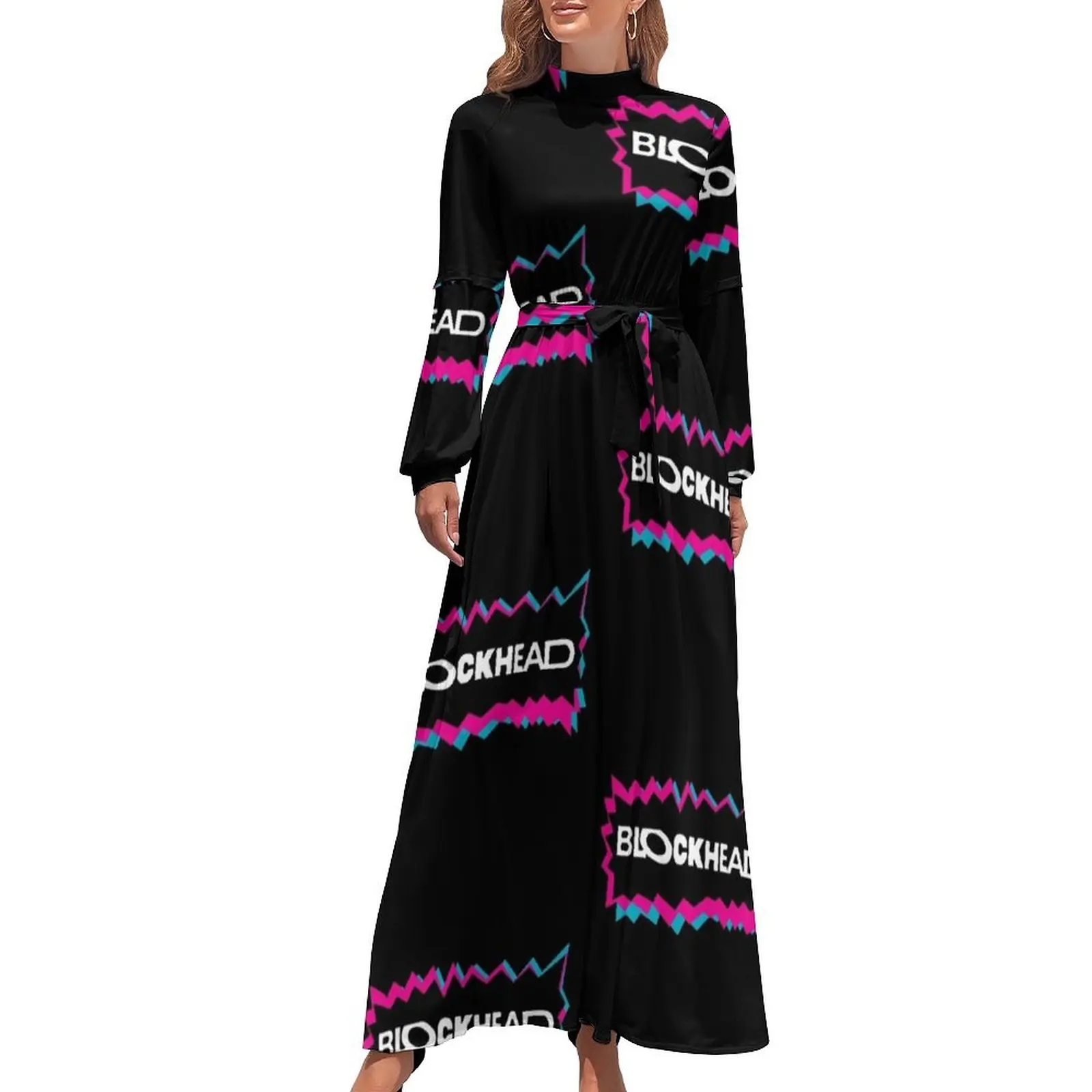 thumbnail image 1 of Vestido largo Blockhead ropa para mujer ropa de mujer, 1 of 5
