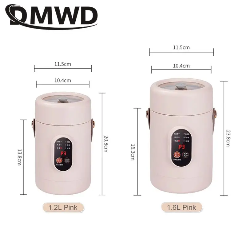 110V 220V Portable rice cooker 1.6L Ceramic glaze liner Intelligent Stew cup Non-stick coating Cooking pot Reservation Timing 2