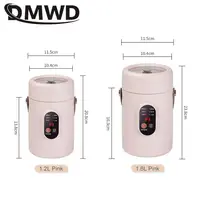 110V 220V Portable rice cooker 1.6L Ceramic glaze liner Intelligent Stew cup Non-stick coating Cooking pot Reservation Timing 2