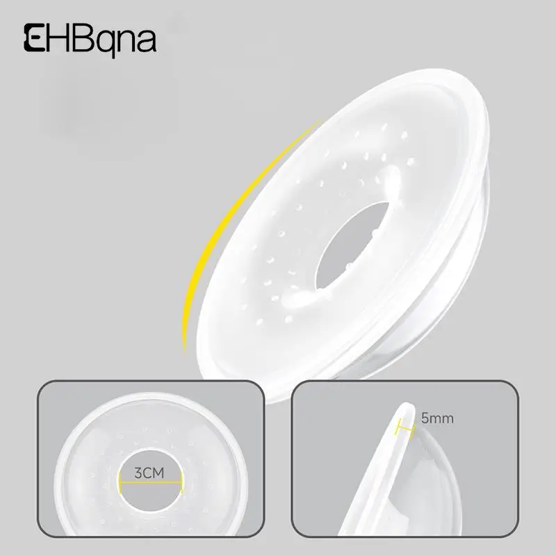1PC Baby Care Anti Galactorrhea Pad Breast Milk Silicone Collector Spilled Milk Leaking Container Soft Reusable Nursing Pad breast pads breast milk collector milk pads