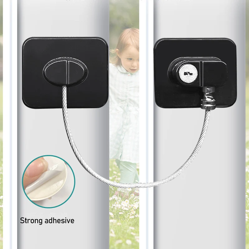 Baby Safety Refrigerator Lock 1PCS With Keys Lock Infant Security Cabinet Locks Sliding Closet Door Locks,cabinet lock,child lock,refrigerator lock,safety lock,refrigerator door lock