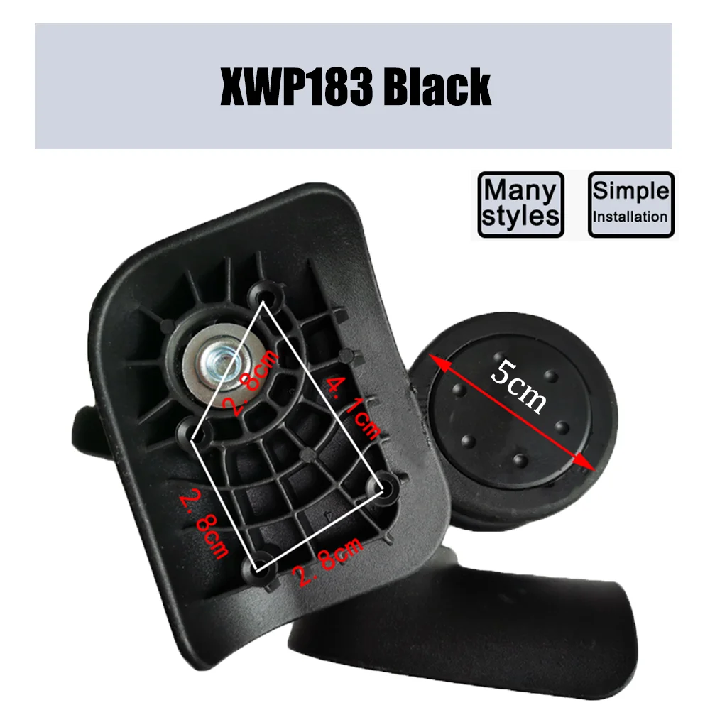For XIN WU PLAN XWP183 Trolley Case Wheel Pulley Sliding Casters Universal Wheel Luggage Wheel Slient Wear-resistant Smooth