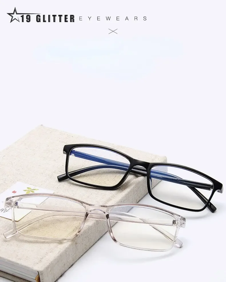 Square Eyeglasses Anti Light Glasses Ray Blue Fashion Anti Blue Fatigue Protection Blocking Goggles Eye Radiation Computer