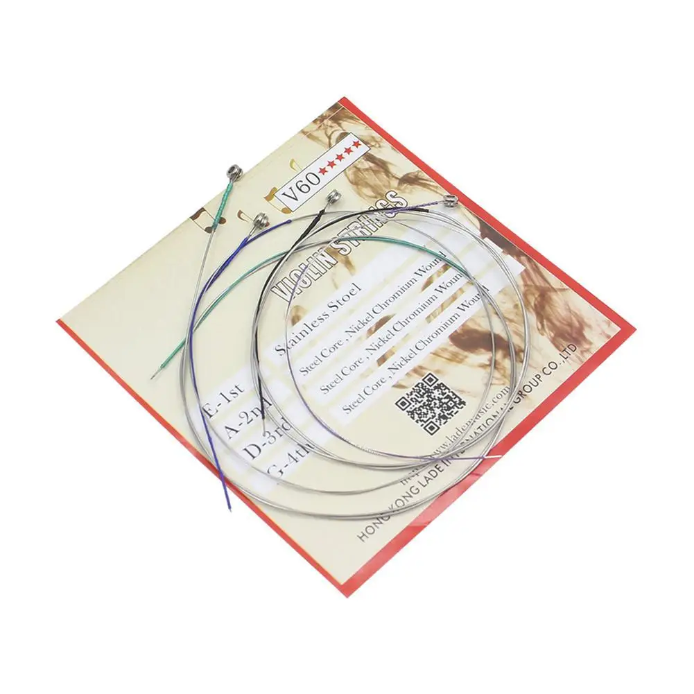 NEW Violin Strings Stainless Steel Nickel-plated Violin Strings Replacement Musical Instrument Accessories
