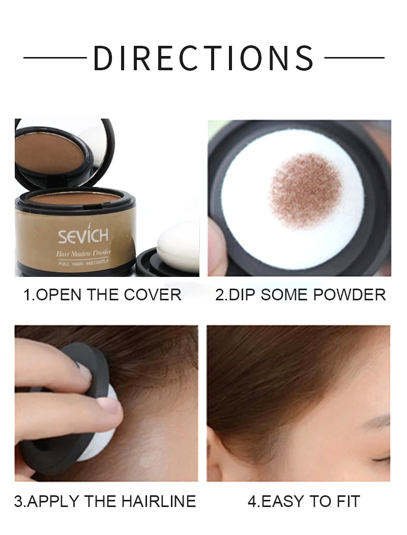 Hair Building Powder 4g for Concealing Hair Loss