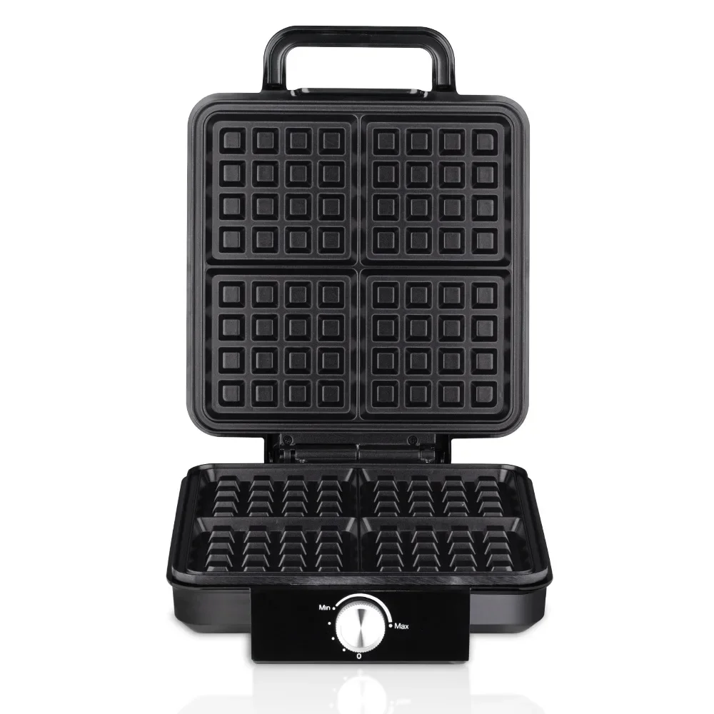 1500W Electric Waffle Maker 4 Pan Double Heating Non-Stick Egg Cake Oven Pancake Egg Waffle Cake Machine for Kid's Snacks 2
