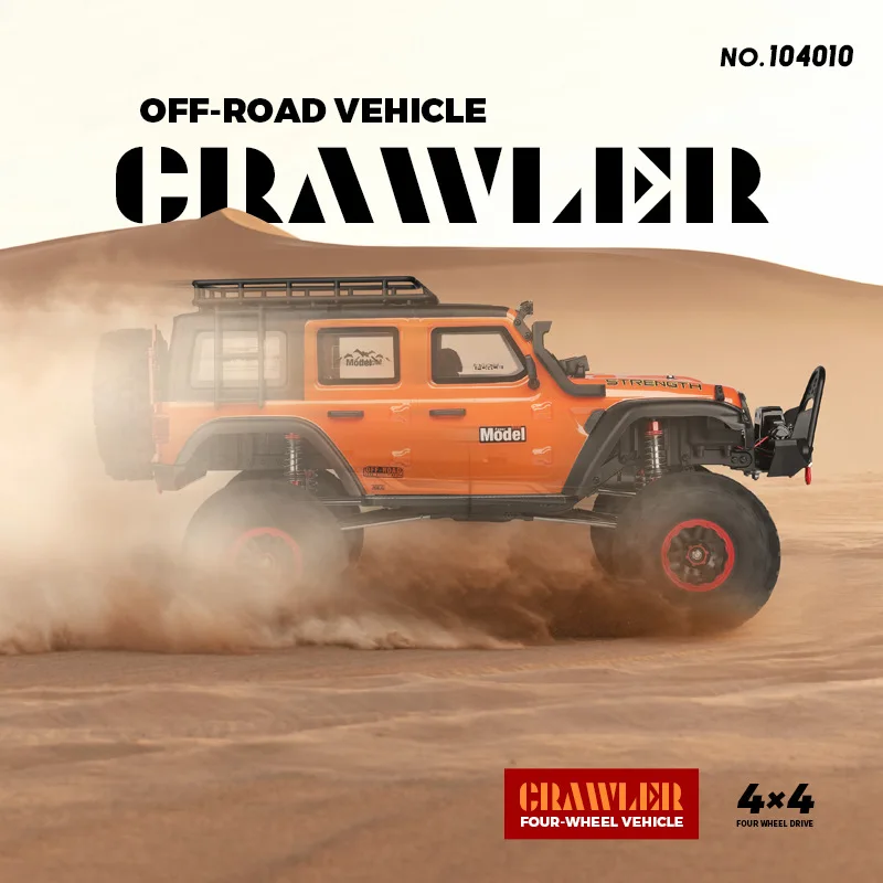 2024 1/10 Weili No.104010 Remote Control Climbing Off-Road Vehicle Electric 4-Wheel Drive Rc Model Car Kids Birthday Toy Gift 4