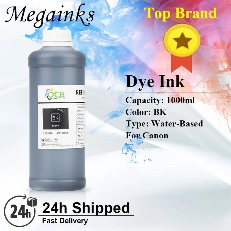 1000ml*6 PFI-102 PFI-104 Dye Ink MK Pigment Ink for Canon IPF605 IPF670 IPF680 IPF685 IPF700 IPF710 IPF750 IPF770 IPF780 Printer